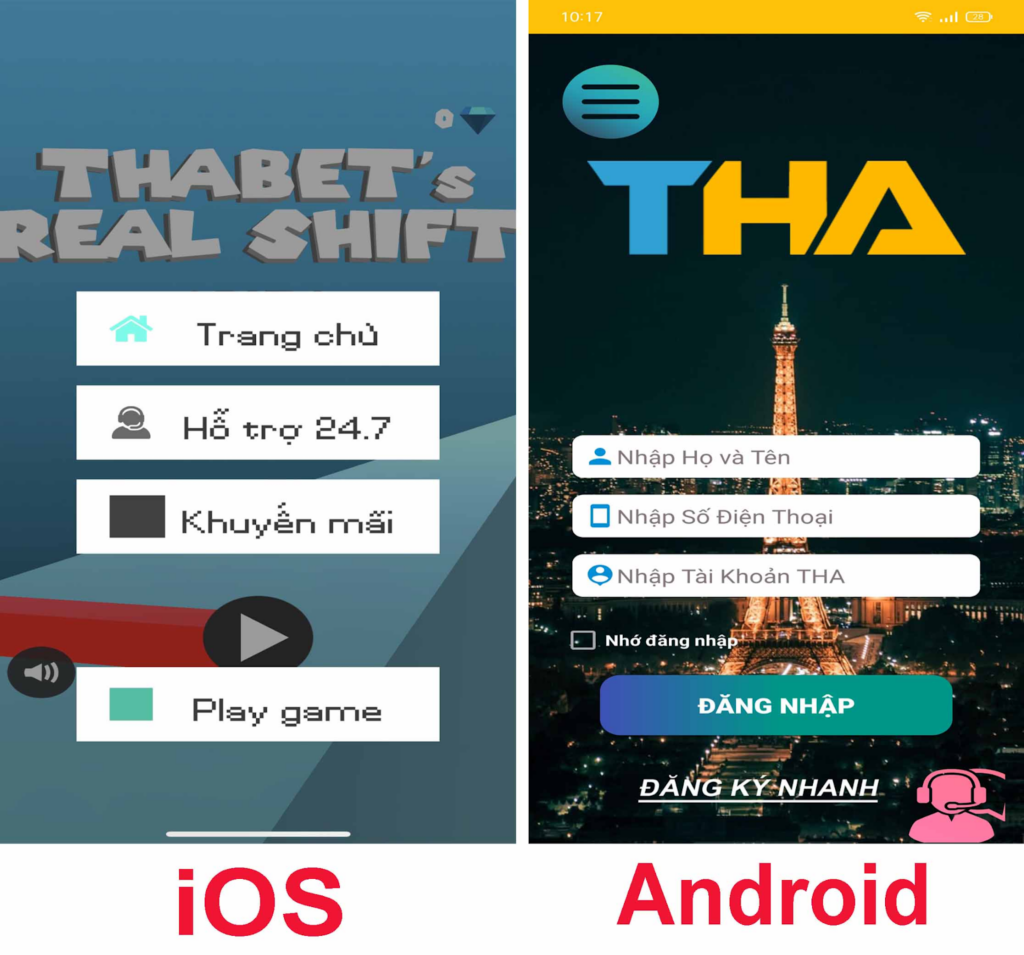 Những tựa game nổi tiếng thu hút nhất trên app Thabet